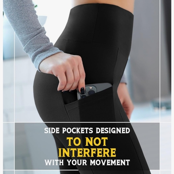 Black High-Waisted Leggings - Picture 2 of 3